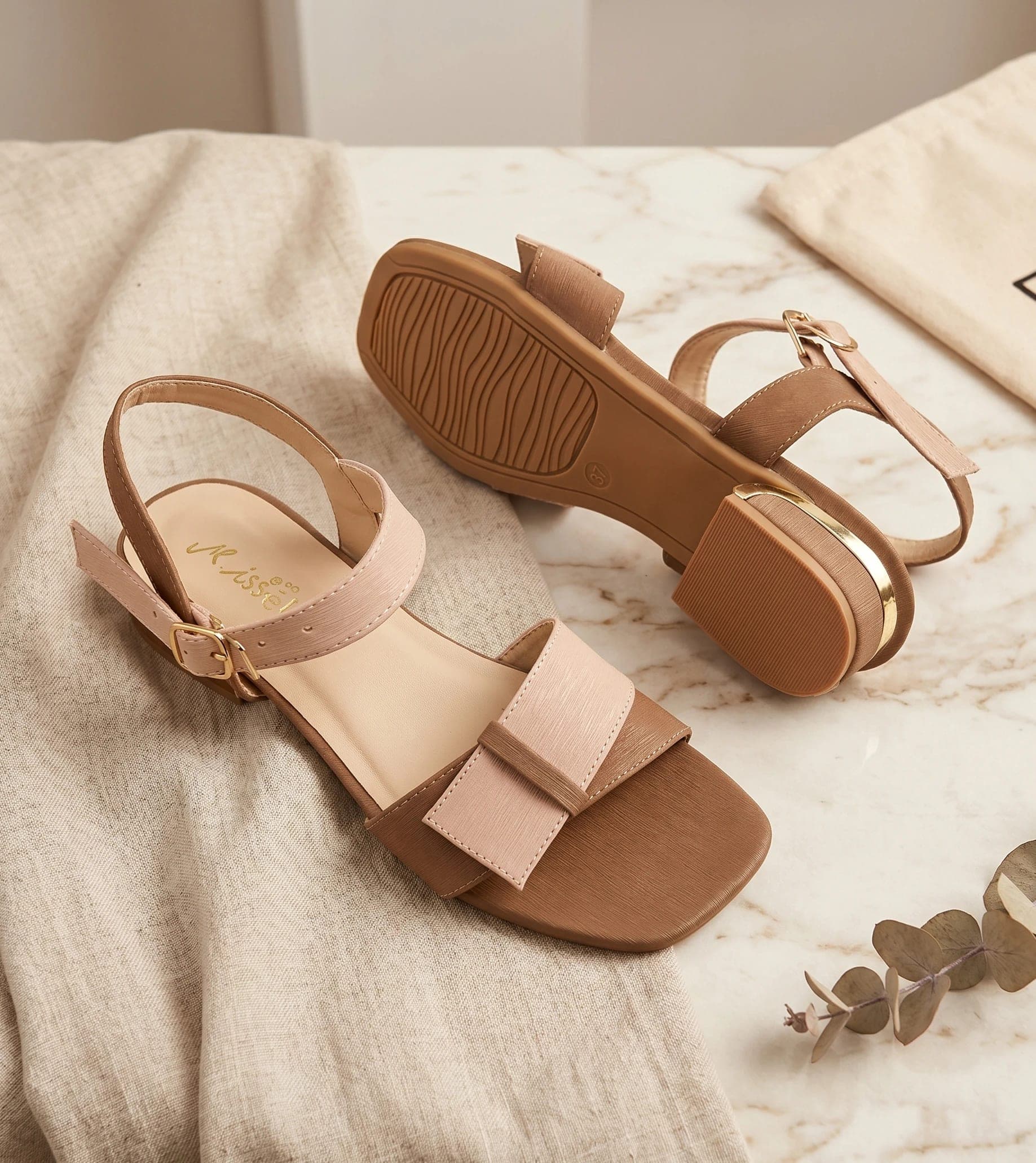 Siena Two-Tone Slingback Sandal